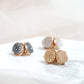Stone Collection - Rose Gold Quartz Earrings Set