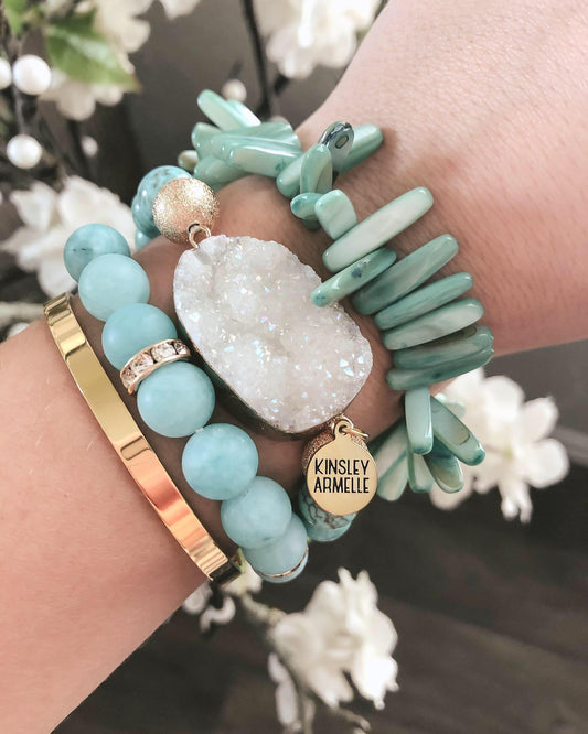 Crystal Water Bracelet Stack