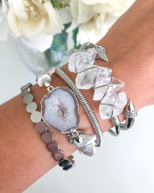 Silver Estrella Bracelet Stack