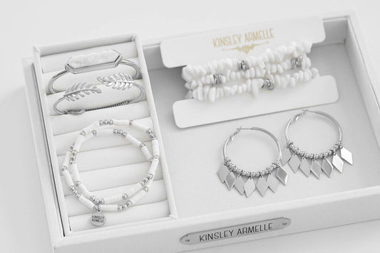 Silver Fallon Jewelry Set