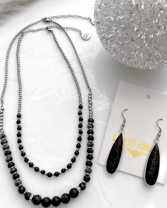 Silver Damira Jewelry Set