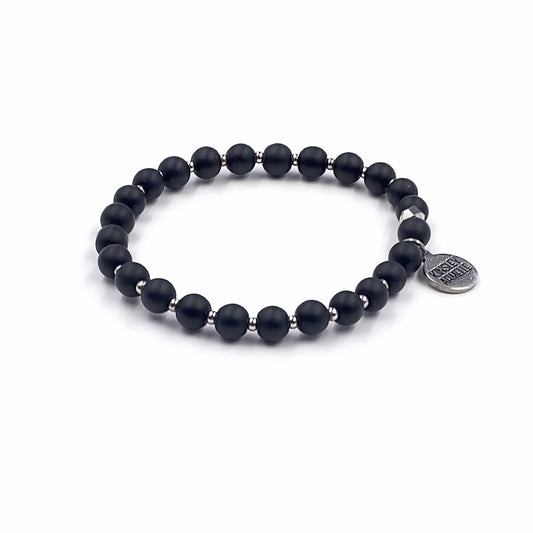 Farrah Collection - Silver Coal Bracelet