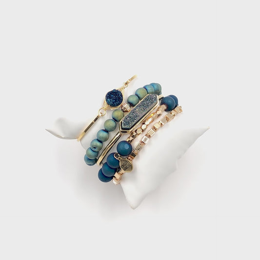 Cerulean Bracelet Stack