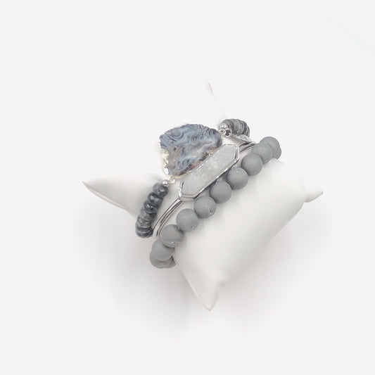 Silver Tranquility Bracelet Stack (Featured Product)