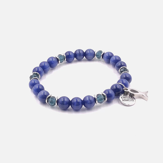 Awareness Collection - Silver Blue Bracelet (Ambassador)