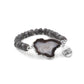 Agate Collection - Silver Smoky Bracelet (Wholesale)