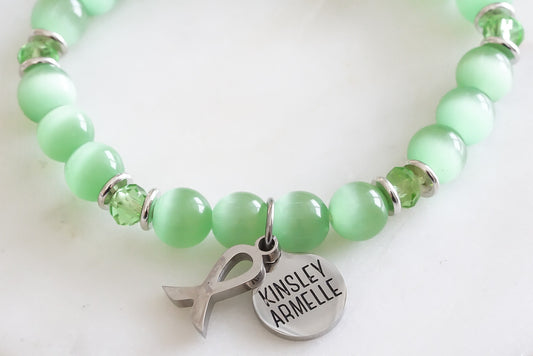 Awareness Collection - Silver Green Bracelet