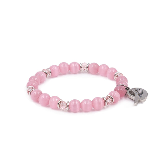 Awareness Collection - Silver Pink Bracelet