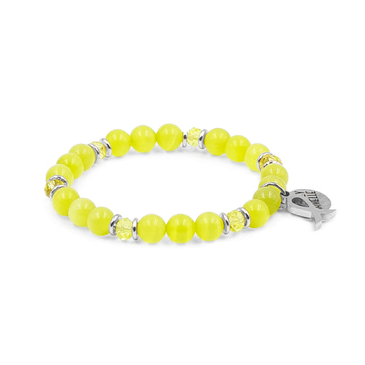 Awareness Collection - Silver Yellow Bracelet