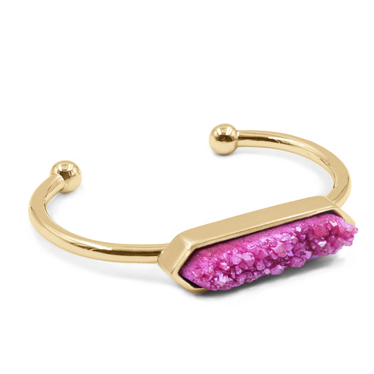 Bangle Collection - Blush Quartz Bracelet