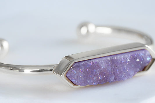 Bangle Collection - Silver Royal Quartz Bracelet