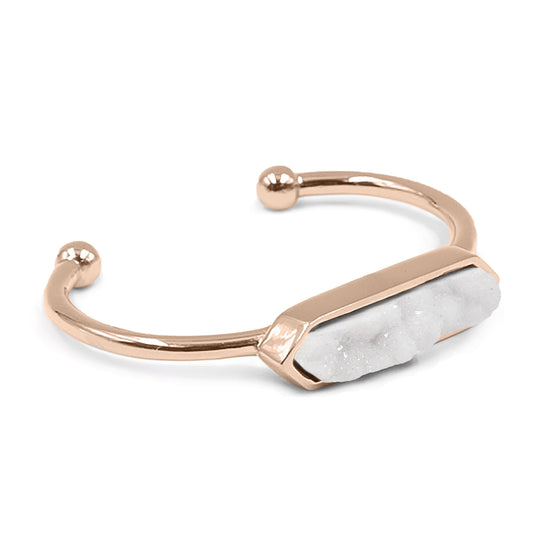 Bangle Collection - Rose Gold Quartz Bracelet (Unique)