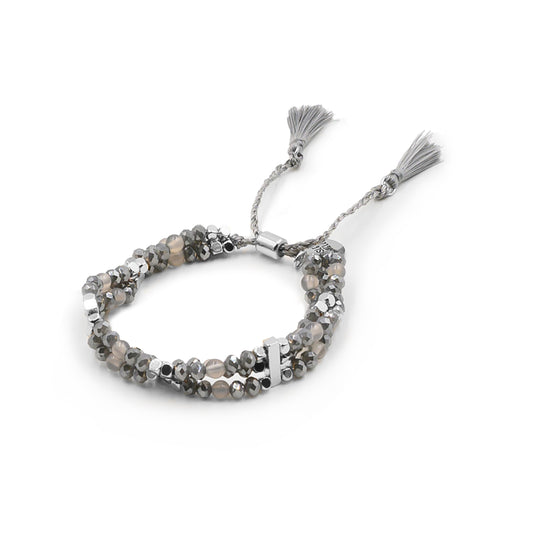Bondi Collection - Silver Cinder Bracelet