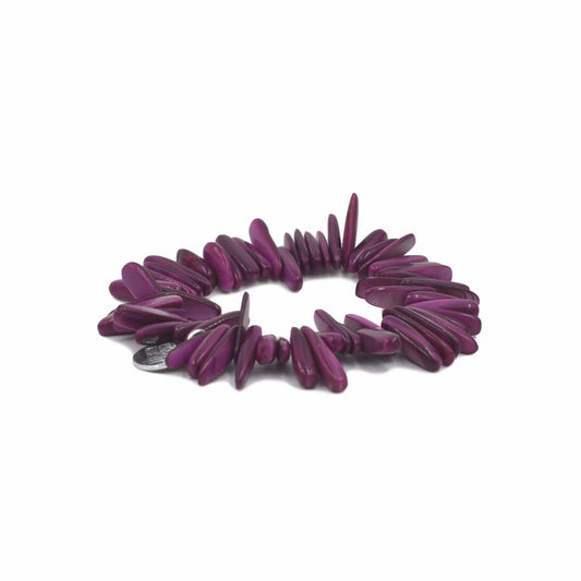Chip Collection - Silver Magenta Bracelet - Kinsley Armelle