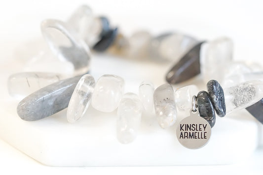 Chip Collection - Silver Lead Bracelet