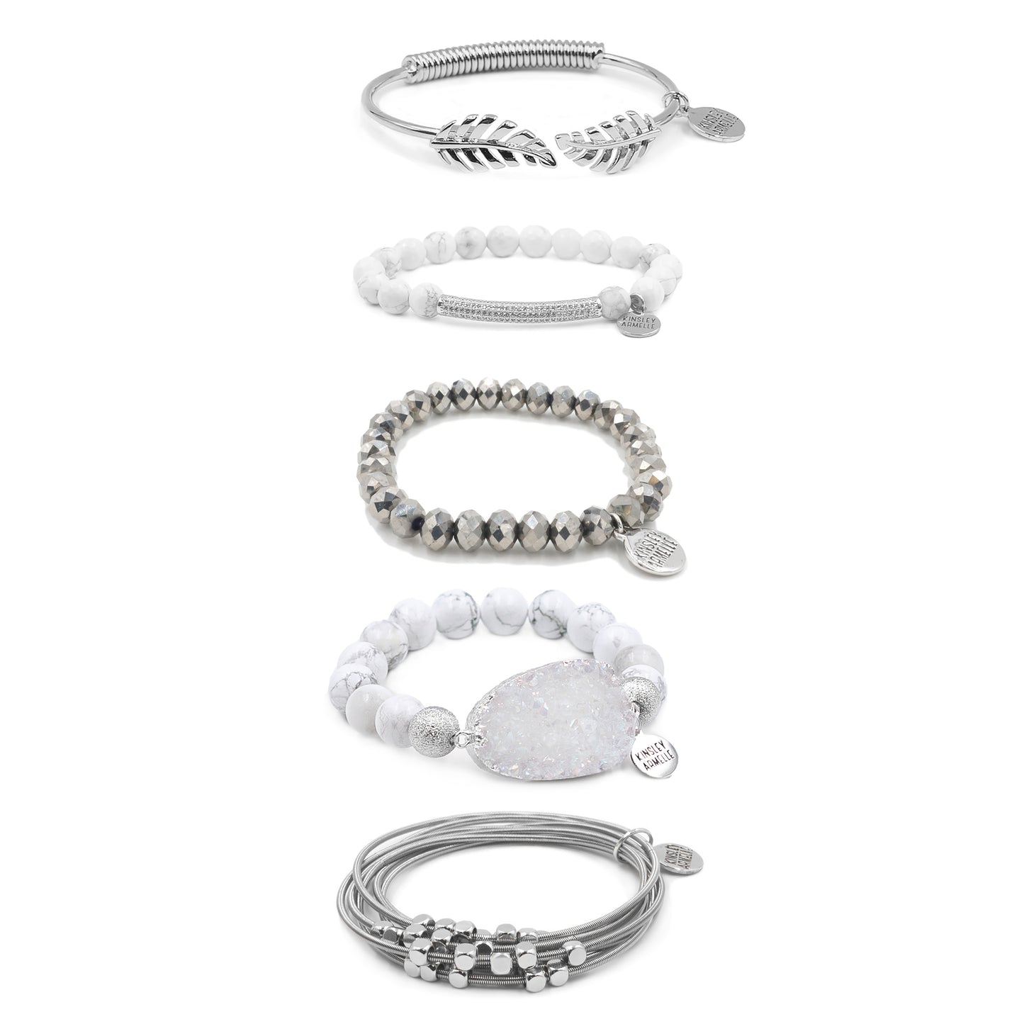 Silver Clarity Bracelet Stack