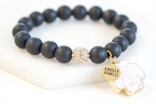 Cross Collection - Coal Bracelet
