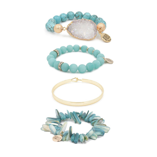 Crystal Water Bracelet Stack