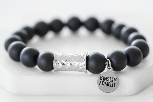 Cyprus Collection - Silver Coal Bracelet