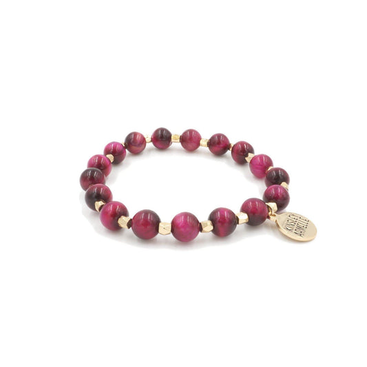 Farrah Collection - Raspberry Wine Bracelet - Kinsley Armelle