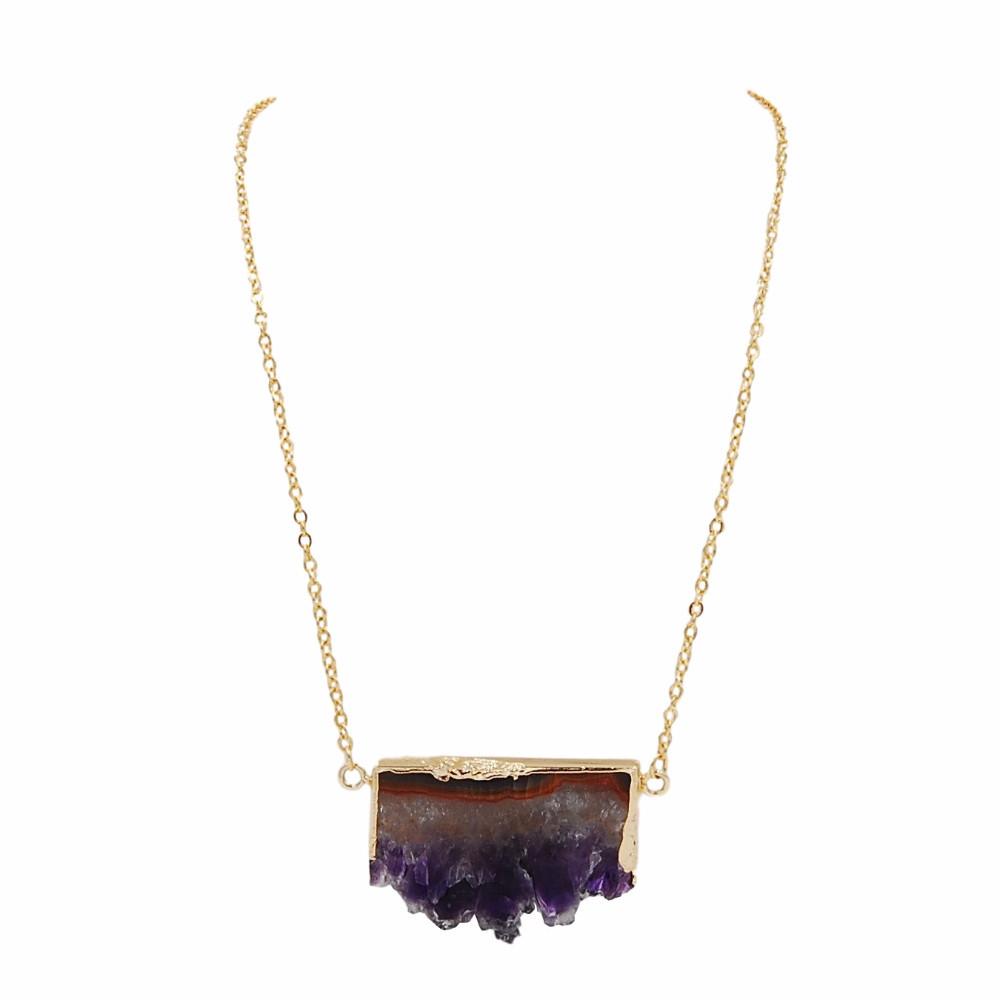 Quartz Collection - Eggplant Necklace - Kinsley Armelle