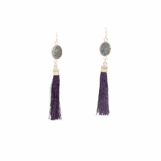 Fringe Collection - Royal Drop Earrings - Kinsley Armelle