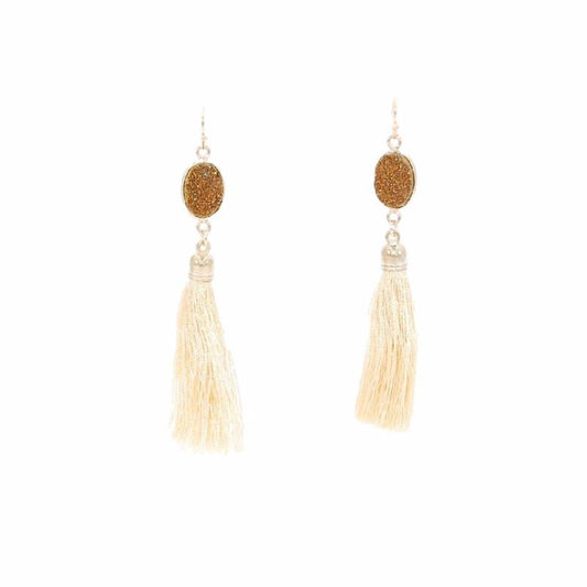 Fringe Collection - Bridal Heath Drop Earrings - Kinsley Armelle