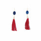 Fringe Collection - Crimson Drop Earrings - Kinsley Armelle