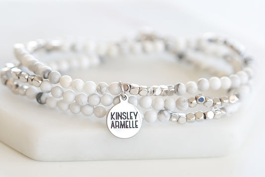 Dia Collection - Silver Pepper Bracelet Set