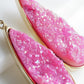 Druzy Collection - Blush Quartz Drop Earrings