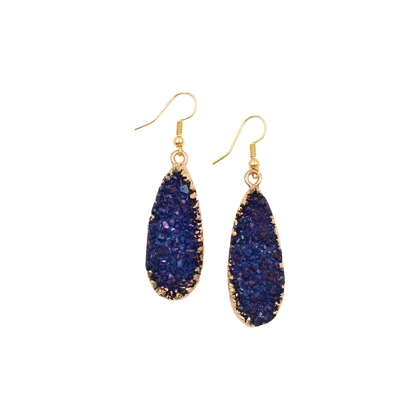 Druzy Collection - Denim Drop Earrings (Ambassador)