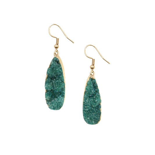 Druzy Collection - Jade Drop Earrings