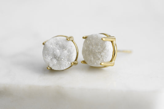 Eden Collection - Pearl Quartz Stud Earrings
