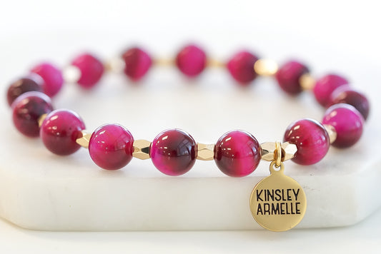 Farrah Collection - Raspberry Wine Bracelet