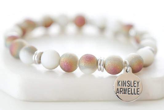 Farrah Collection - Silver Crescent Bracelet 8mm