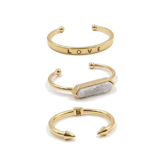 Gilded Bracelet Stack - Kinsley Armelle
