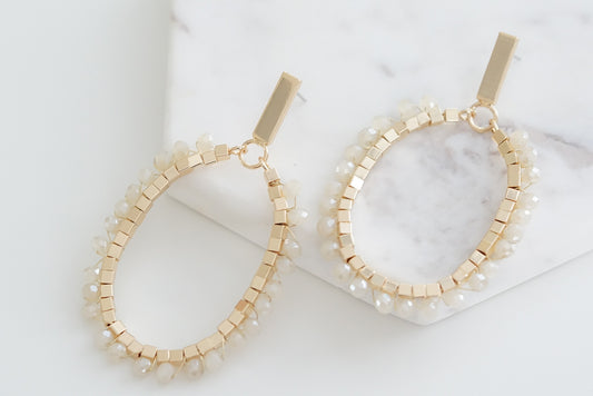 Glam Collection - Khaki Earrings