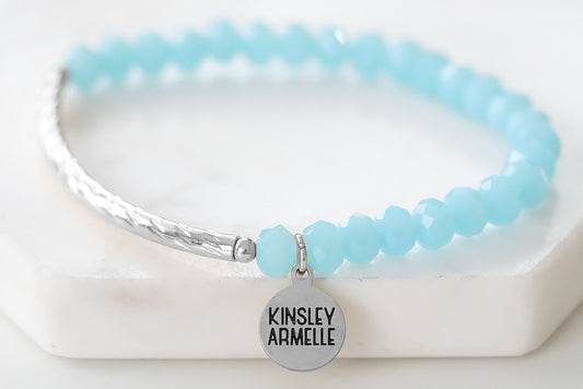 Glory Collection - Silver Baby Blue Bracelet