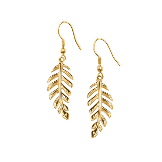 Goddess Collection - Laurel Leaf Drop Earrings