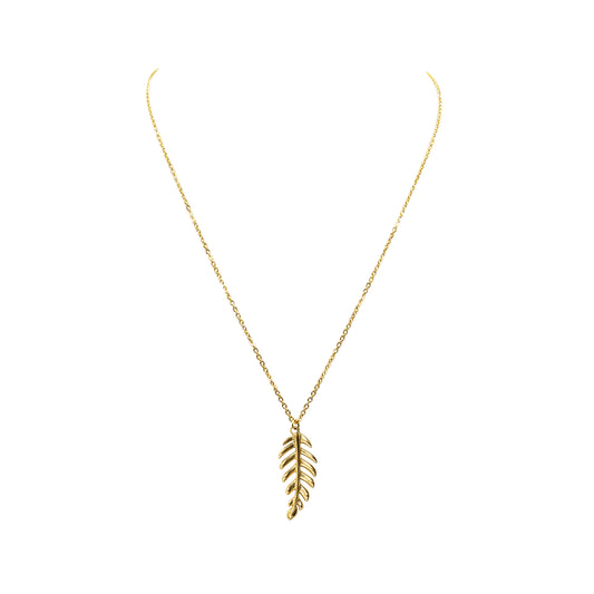 Goddess Collection - Laurel Leaf Drop Necklace