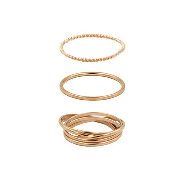 Goddess Collection - Rose Gold Ring Set (Wholesale)