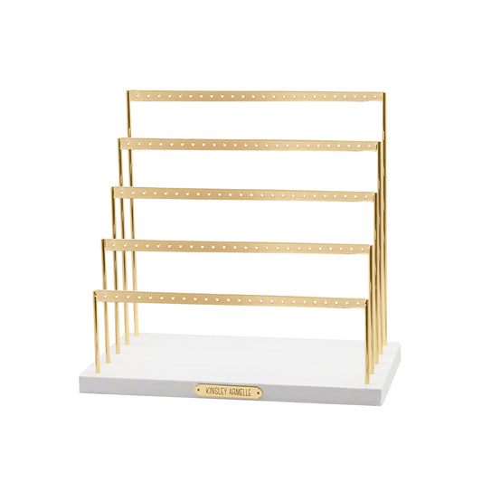 Organizer Collection - Gold Earring Ladder - 5 Rows
