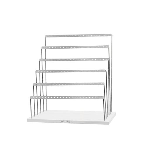 Organizer Collection - Silver Earring Ladder - 6 Rows