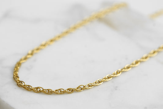 Maker Collection - Gold Twisted Ornate Necklace Chain