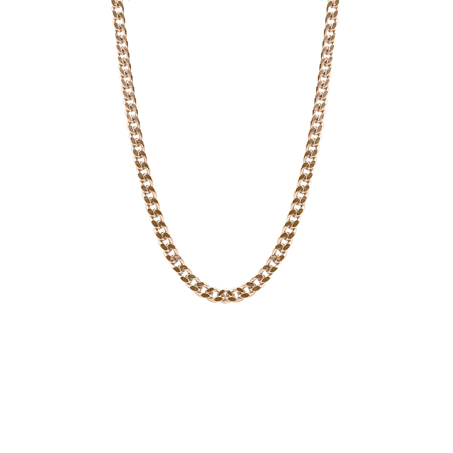 Maker Collection - Rose Gold Curb Necklace Chain