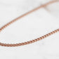 Maker Collection - Rose Gold Curb Necklace Chain