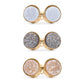 Regal Collection - Quartz Stud Earring Set