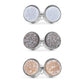 Regal Collection - Silver Quartz Stud Earring Set