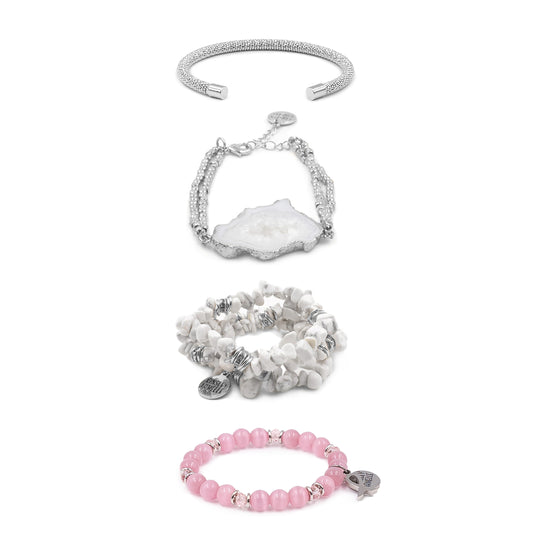 Silver Arabella Bracelet Stack