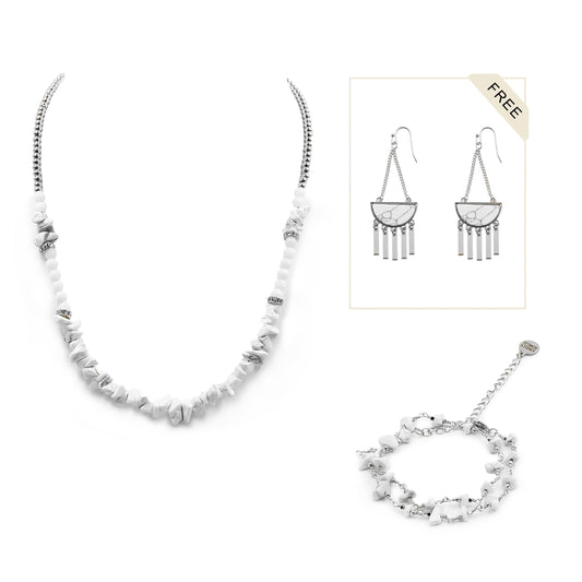 Silver Carina Jewelry Set